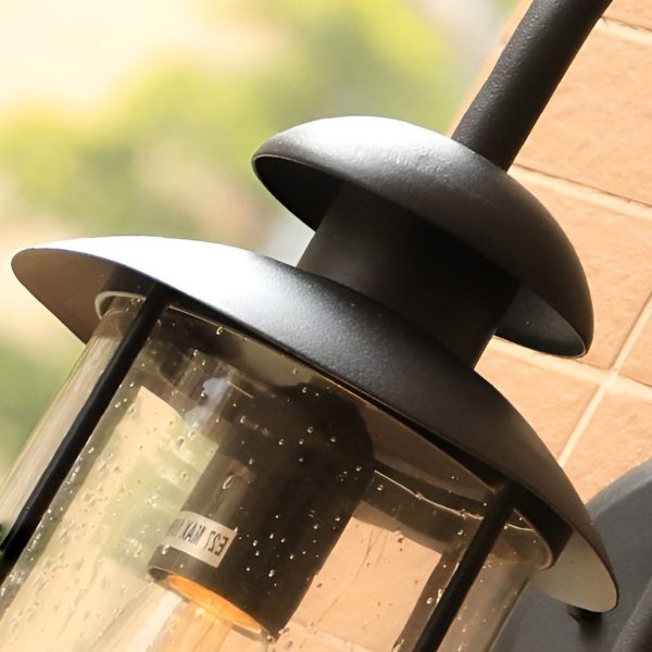 Creative Glass Waterproof LED Black Modern Plug in Wall Sconce Lighting - Image 6