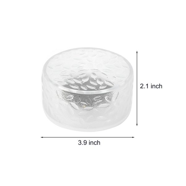 4 Pcs Integrated LED Round Ice Bricks Lights Steps Lighting for Christmas Ambience - Image 5