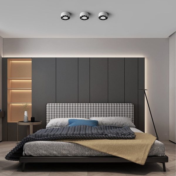 Round Ultra Thin Anti-Glare LED White Modern Surface Mounted Downlight - Image 2