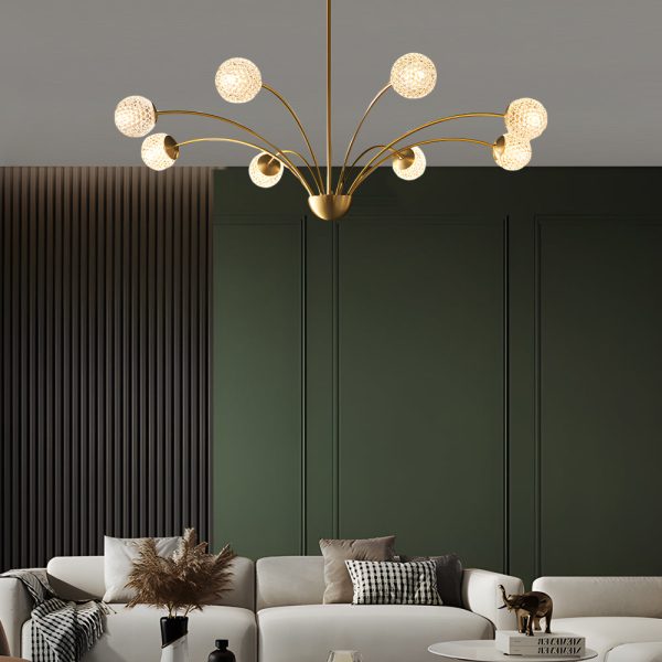 Millender Chandelier with 8 Heads Crystal Ball - Image 4