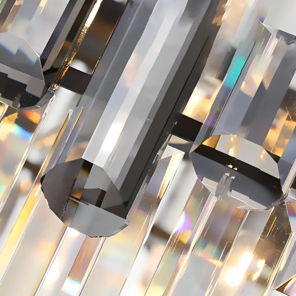 Long Rectangular Three Step Dimming LED Crystal Postmodern Chandelier - Image 5