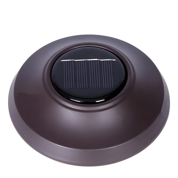 Waterproof Metal Glass LED Retro Modern Solar Powered Lawn Lights - Image 4