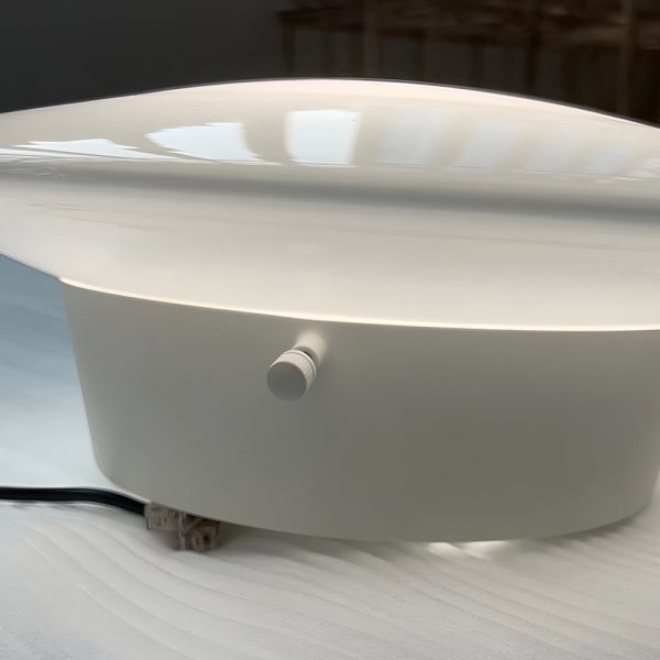 Modern White Glass LED Flush Mount Ceiling Lamp for Bedroom - Minimalist Style - Image 5