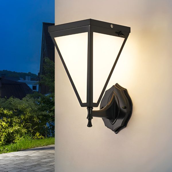 Industrial Tapered Dimmable Plug-in Solar Waterproof LED Outdoor Wall Lighting - Image 2
