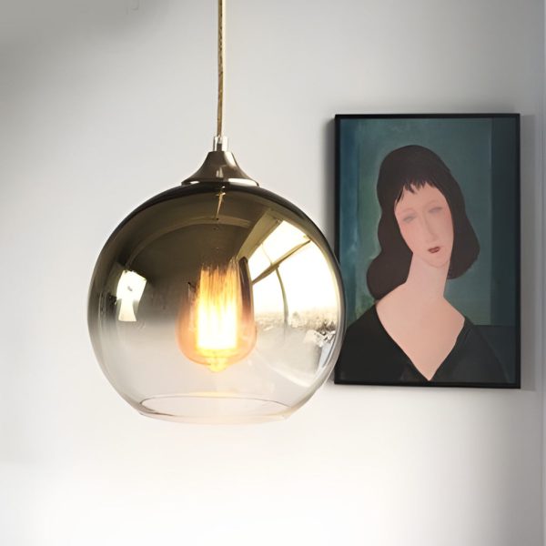 Globe Design Industrial Pendant Lighting Modern Glass LED Kitchen Lighting Dining Room Lighting Ceiling Light - Image 9