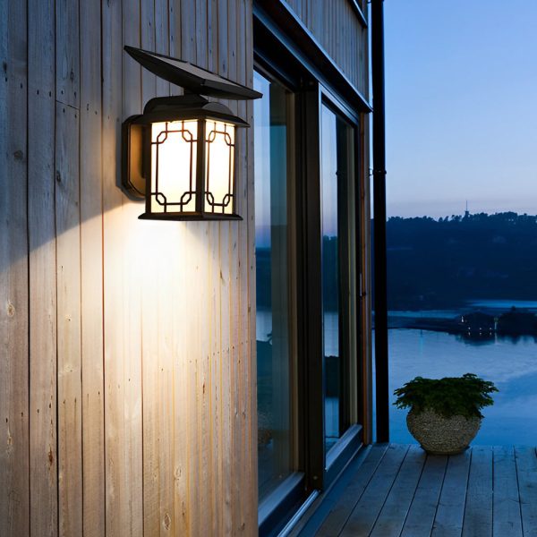 Vintage Waterproof LED Dimmable with Remote Solar Wall Lights Outdoor - Image 4