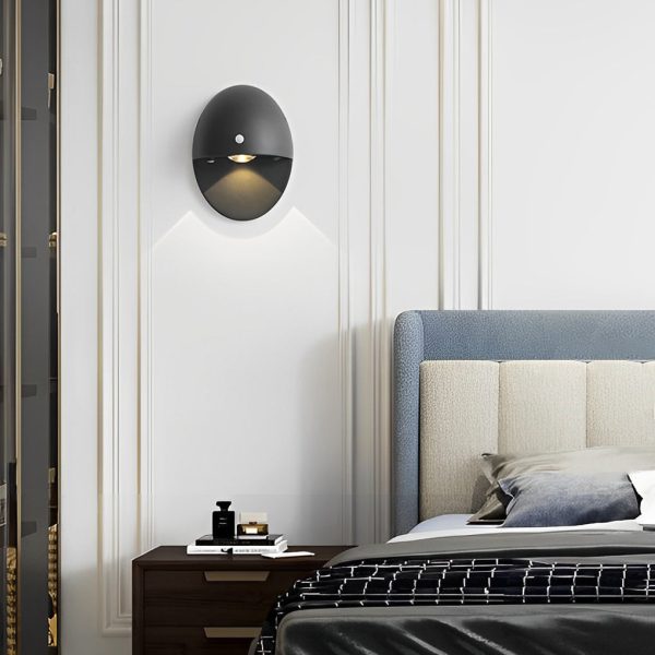 Oval Shape USB Rechargeable Motion Sensor Magnetic Modern Wall Lamp - Image 2