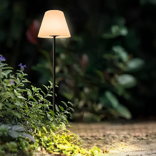Modern Intelligent LED Metal and Shaded Floor Lamp - Image 4