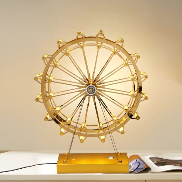 Vintage Ferris Wheel Table Lamp with Integrated LED - Image 2