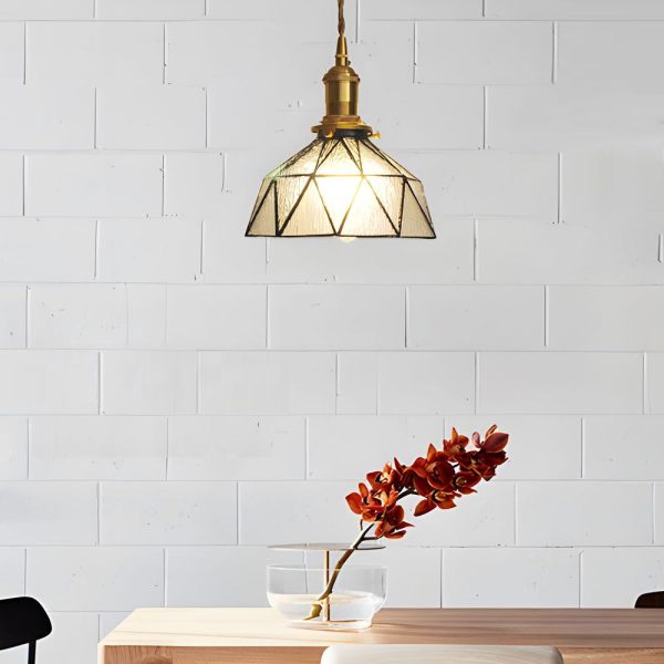 Vintage Stained Glass Pendant Light Hanging Ceiling Lights - Image 2