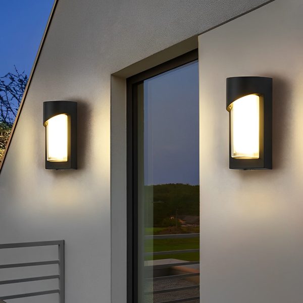 Creative Waterproof LED Black Modern Outdoor Wall Lamp Exterior Lights - Image 4