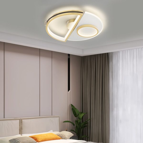 Semicircular Splicing Acrylic Three Step Dimming Modern LED Ceiling Lights - Image 4