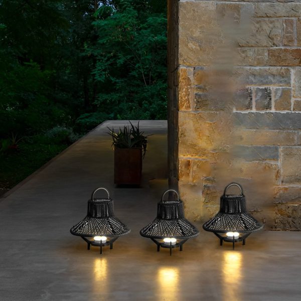 Metal Outdoor Tribal Floor Lamp - Image 2