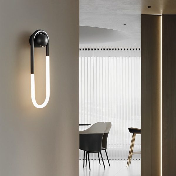 Round Rectangular Three Step Dimming LED Copper Minimalist Wall Lamp - Image 4