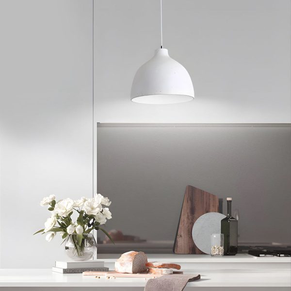 Modern Adjustable Resin Bowl Pendant Lamp - Image 5