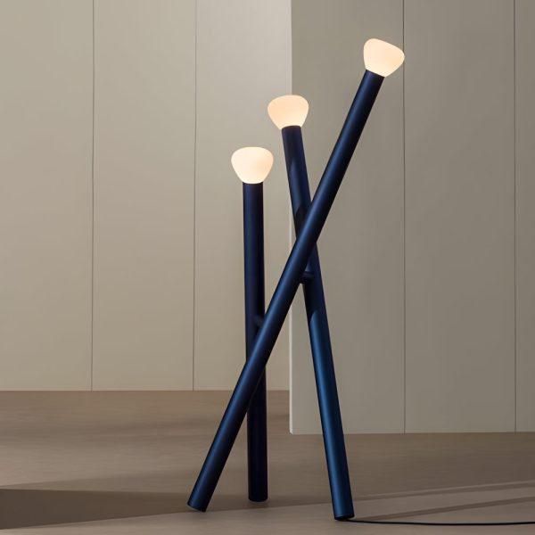 3-light Minimalist Modern Stick Floor Lamp - Image 3