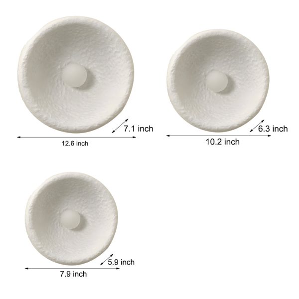 Japanese White Round 1-Light Wall Sconce, 3 Sizes - Image 5