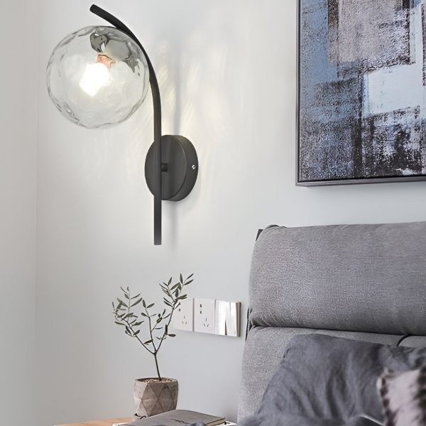 Creative Glass Ball-shaped LED Nordic Plug in Wall Sconce Lighting - Image 4