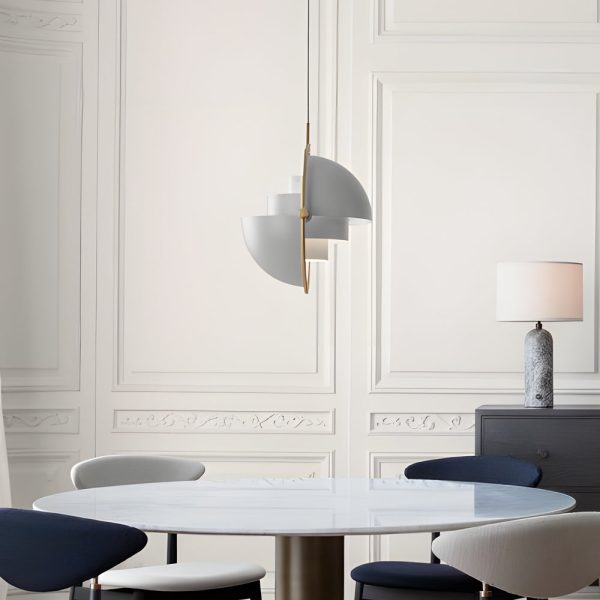 Rotating Shade Electroplated Iron Simple Nordic Chandelier Pendant Lamp - Image 4