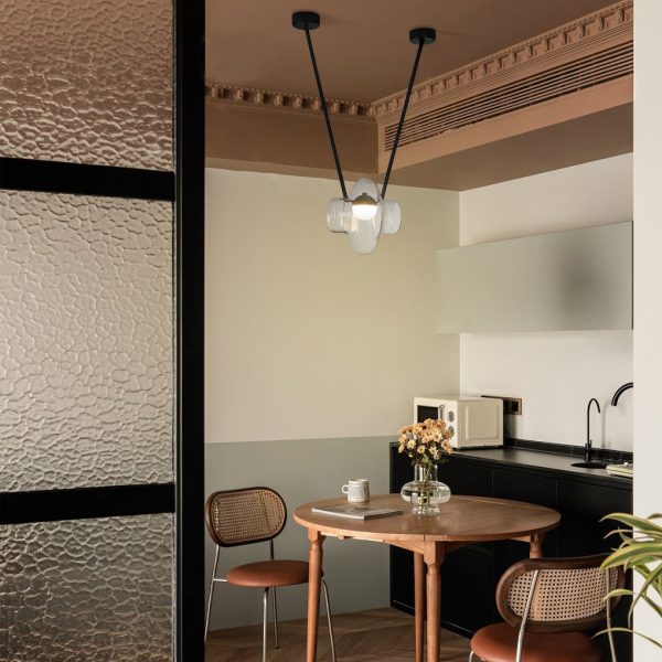 Creative Glass Jar LED Simplicity Decor Modern Chandelier Hanging Lamp - Image 2