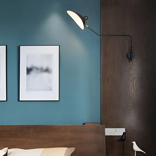 Creative Adjustable Iron Industrial Swing Arm Wall Lamp Wall Sconce Lighting - Image 3