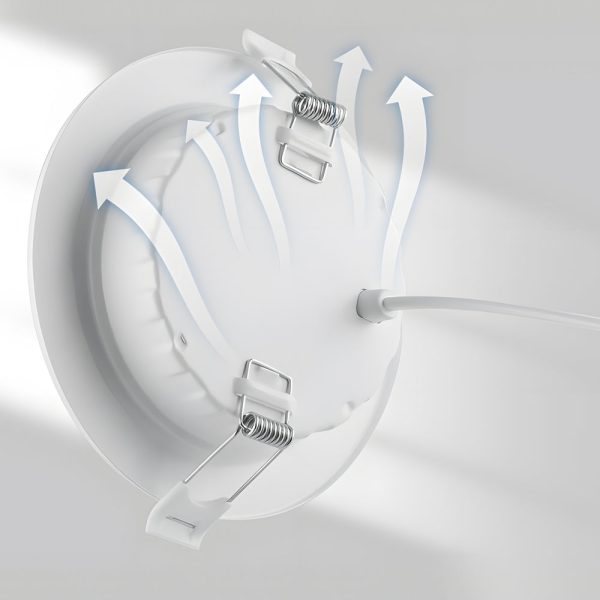Integrated LED Slim Canless Recessed Light White Trim 5/9/12/18W Round Flat LED Downlight Low Profile Recessed Ceiling Downlight - Image 5