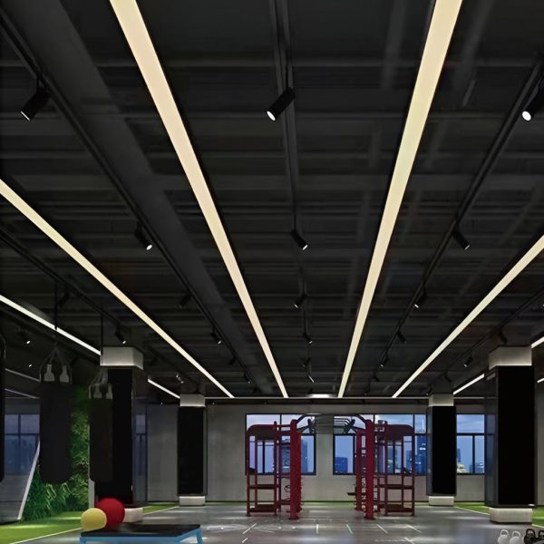 6 Pcs 47 Inches Rectangle Aluminum Long Linear LED Modern Office Pendant Lights - Image 3