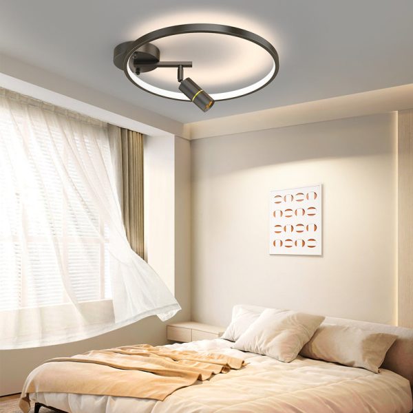 Circular with Adjustable Spotlights Three Step Dimming Modern Ceiling Lamp - Image 3