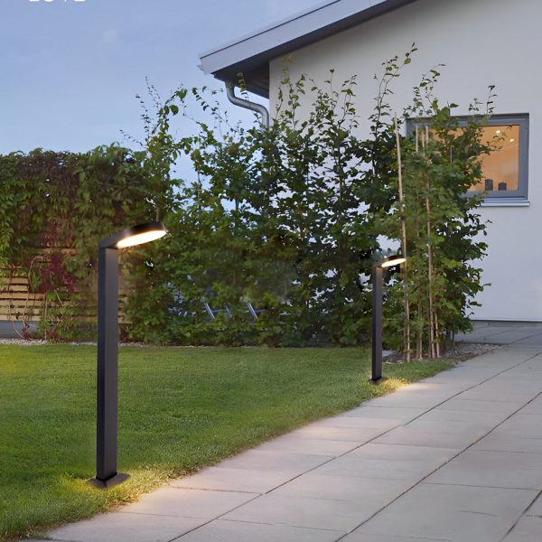 Minimalist Aluminum Waterproof LED Black Modern Lawn Lamp Outdoor Lights - Image 4