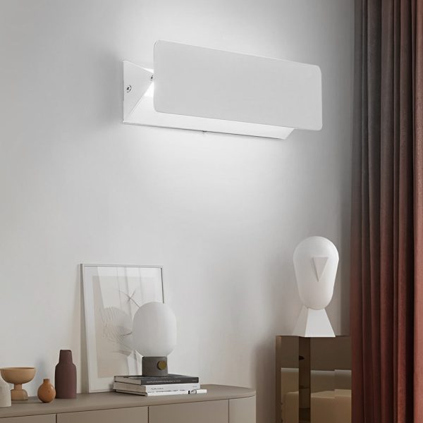 270?? Rotatable Adjustable Rectangular Strip LED White Nordic Wall Lamp - Image 4