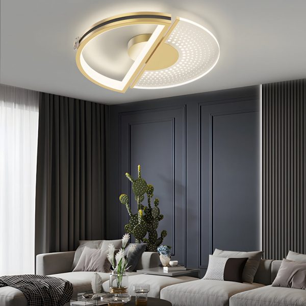 Round Personalized Three Step Dimming LED Modern Ceiling Lights Fixture - Image 4