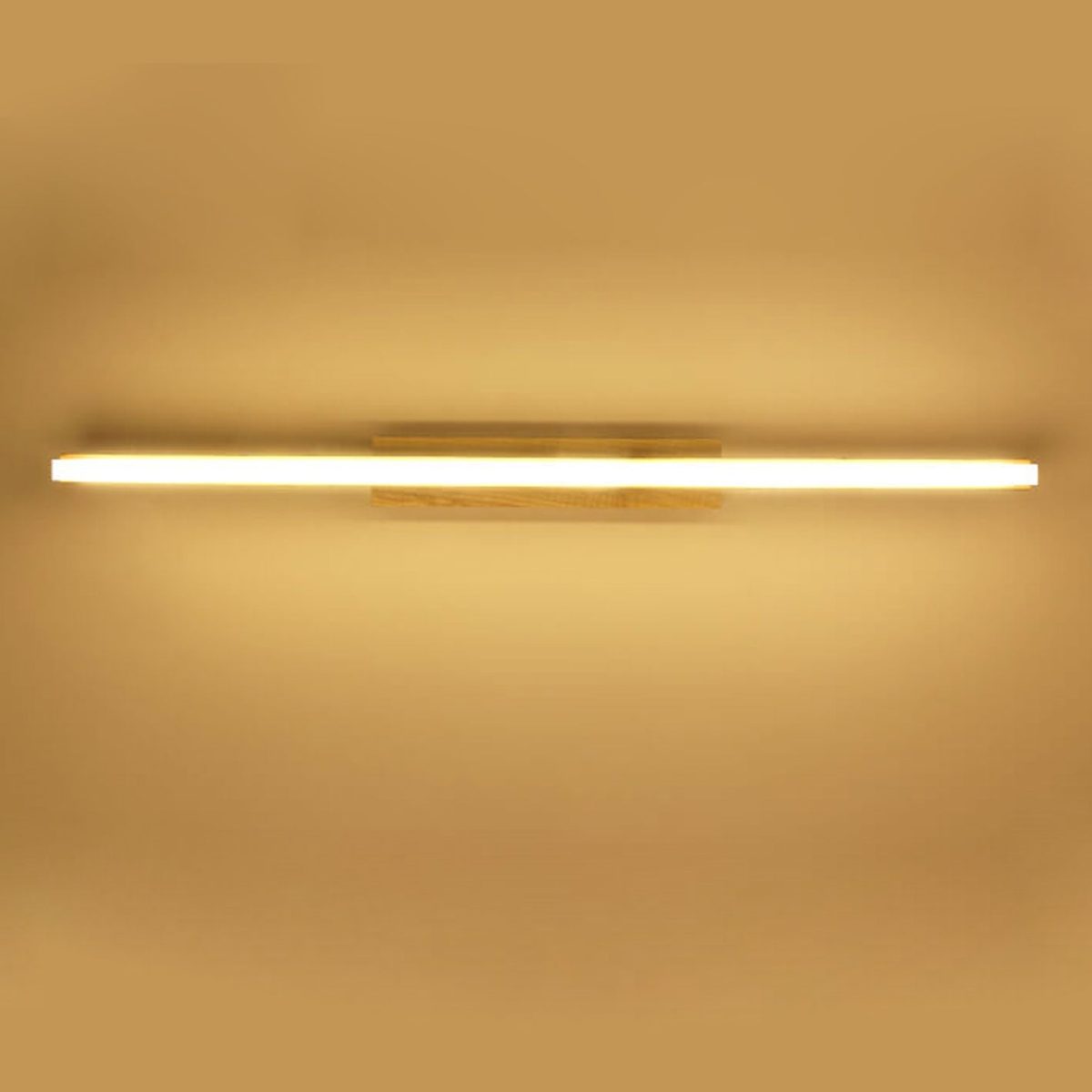 Nordic Minimalist Log Strip Vanity Light LED Wall Sconce Lamp - Image 2