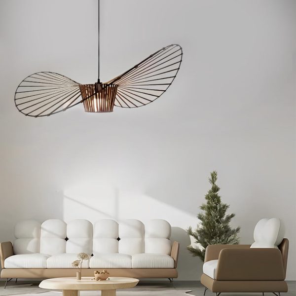 Creative French Style Hat Fabric Nordic Chandelier Pendant Light Fixture - Image 2