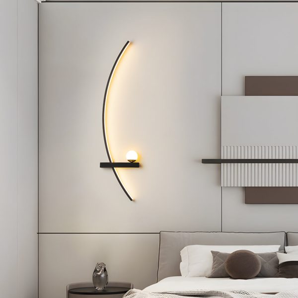 Curved Strip 3 Step Dimming LED Wall Sconce Lighting Wall Lamp - Image 4