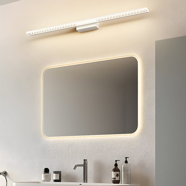 LED Bathroom Vanity Lights with Geometric Acrylic Shade and 3-Step Dimming - Image 4