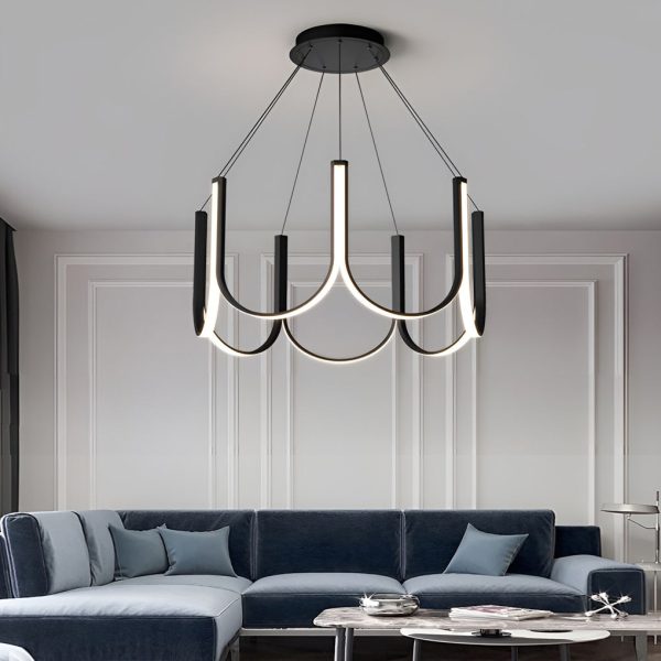 Minimalist 3 Step Dimming LED Nordic Chandelier Hanging Ceiling Lamp - Image 4