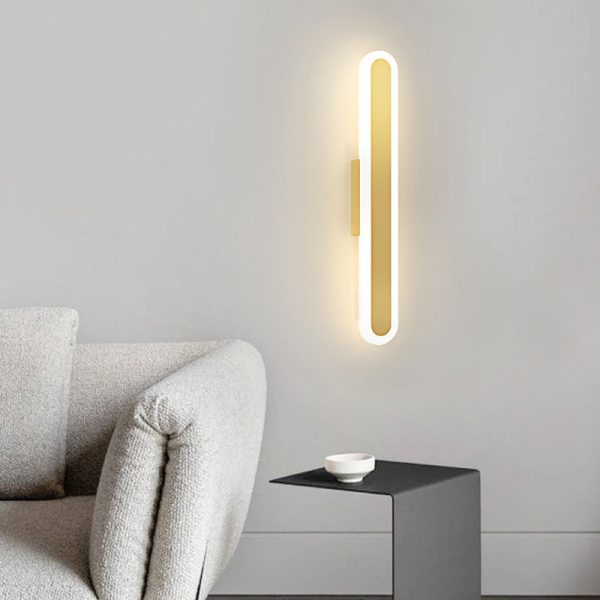 Long Strip Minimalist LED 3 Step Dimming Modern Indoor Wall Lights Fixture - Image 4