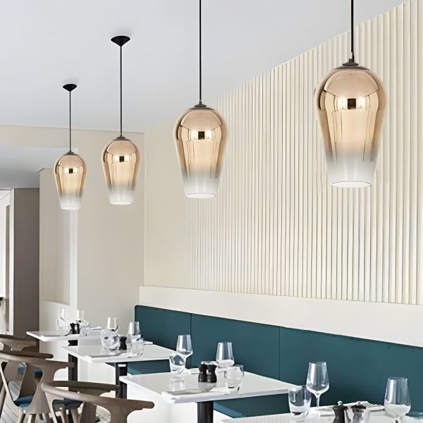 Personalized Art Glass Gradient Shade Nordic Post-Modern Pendant Lights - Image 3