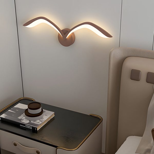 Modern Seagull LED Wall Sconce - Nordic Acrylic Wing Design - Image 2