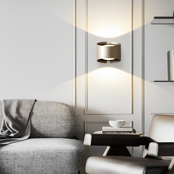 Round Creative Up and Down Lighting LED Modern Decorative Wall Sconces - Image 5