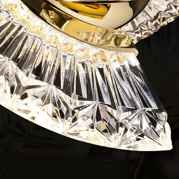 Adjustable Creative Plated Mirror Metal Ball LED Nordic Pendant Lights - Image 5