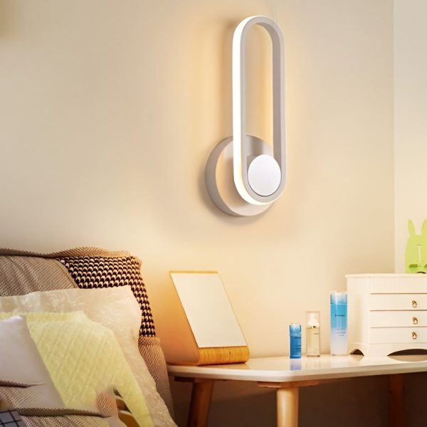 330?? Rotatable Rounded Rectangular LED Nordic Wall Lamp Wall Sconce Lighting - Image 4