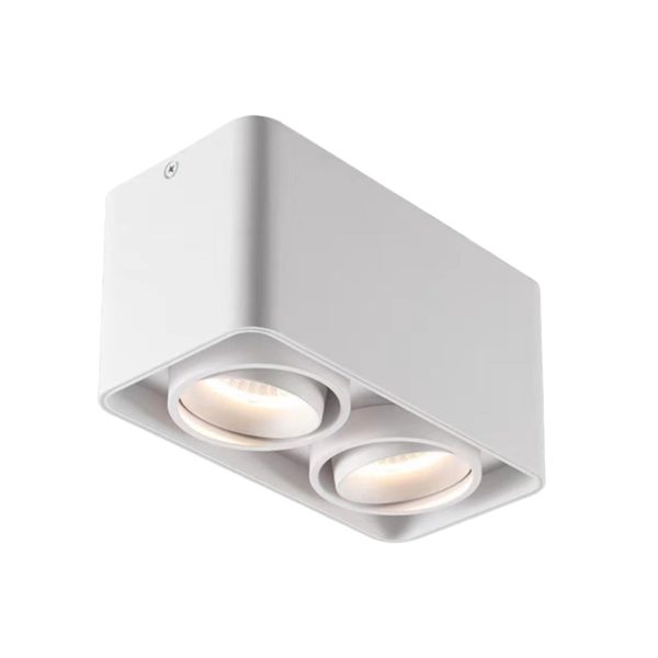 Square Adjustable Lamp Head Three Step Dimming LED Ceiling Grille Light - Image 11