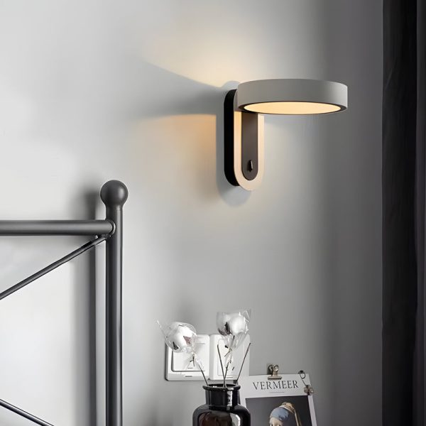 Round Creative Adjustable LED White Simple Modern Wall Light Fixture - Image 2