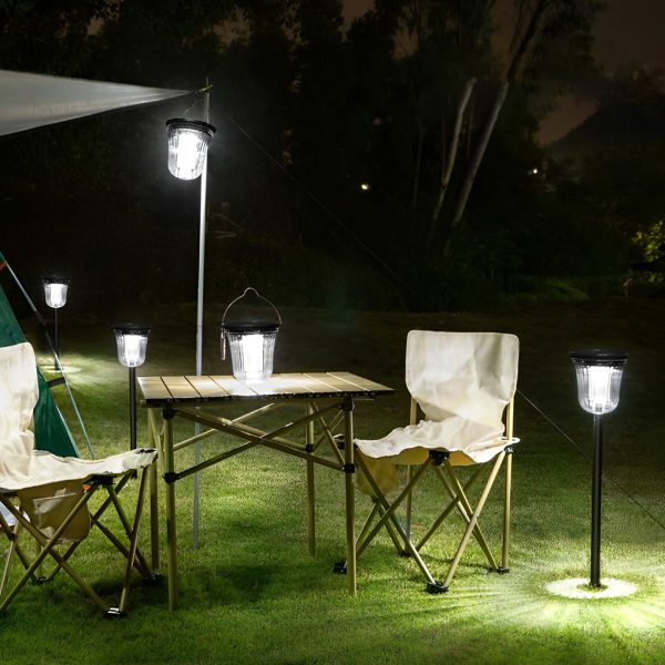 2Pcs Round Waterproof LED Intelligent Motion Sensor Solar Lawn Lights - Image 7