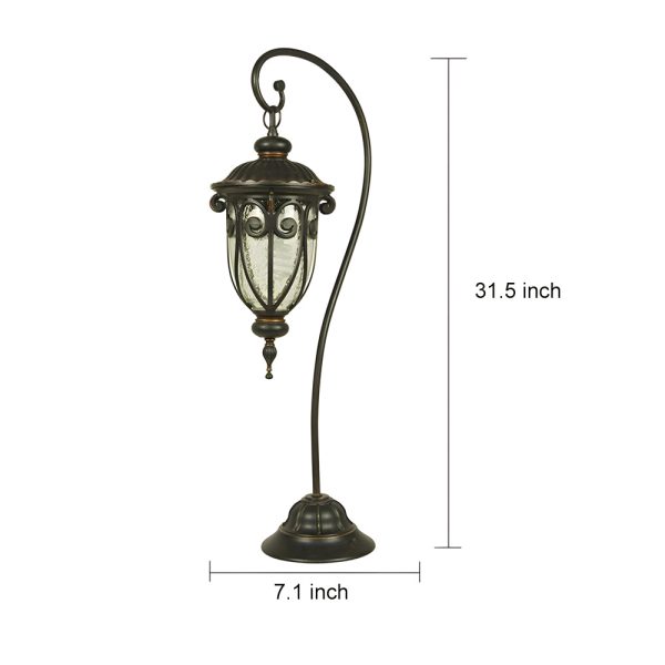 Waterproof Lantern Raindrops Glass Shade European Outdoor Lawn Lights - Image 5