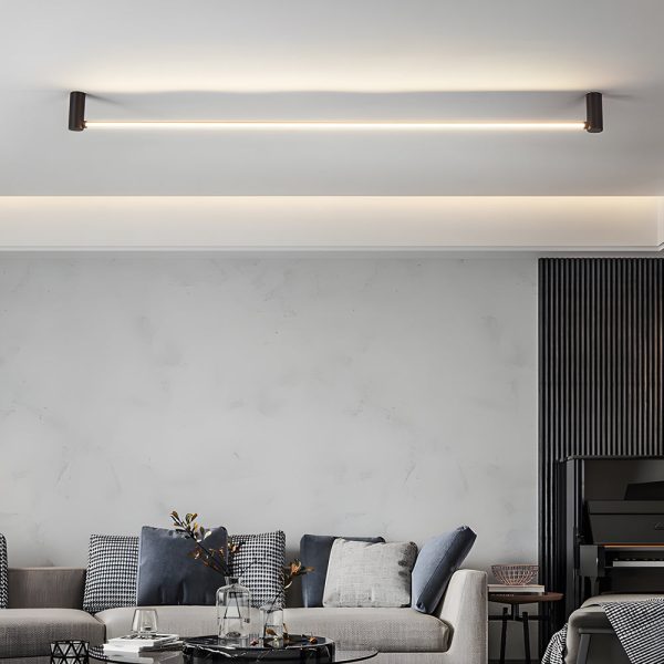 Modern Black LED Linear Ceiling Lights - L 23.6''/35.5''/47.2' - Image 5