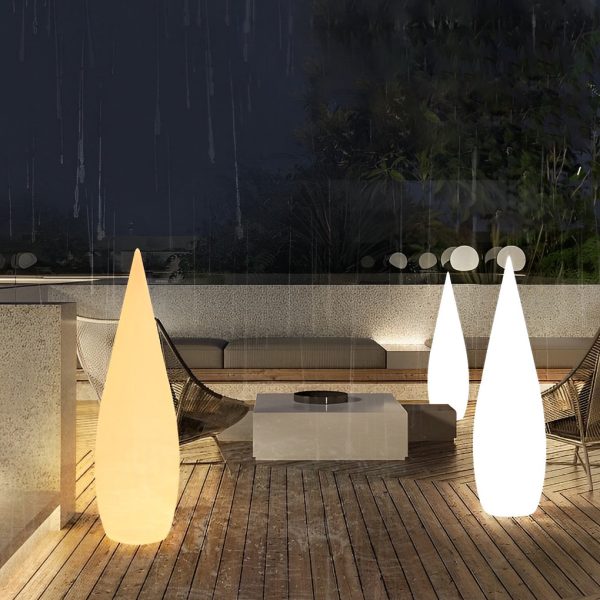 Three-Way Powered Water Drop LED Floor Lamp