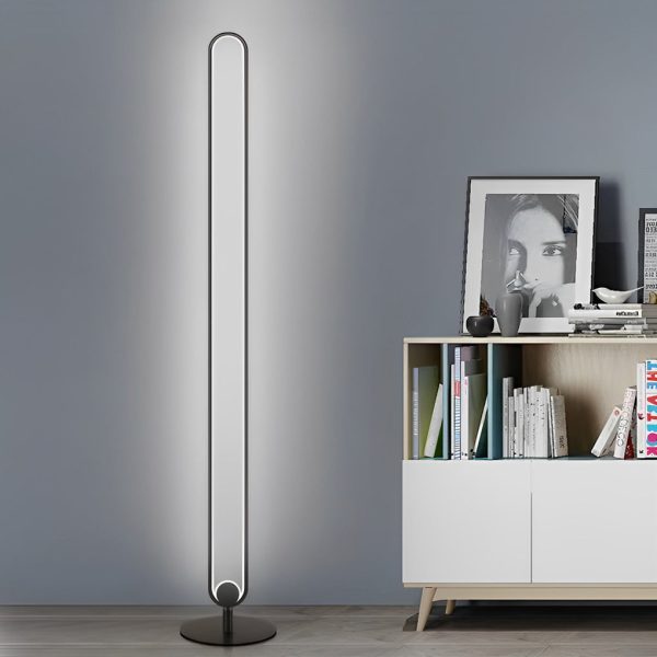 Modern Minimalist LED Standing Oval Floor Lamp - Image 3