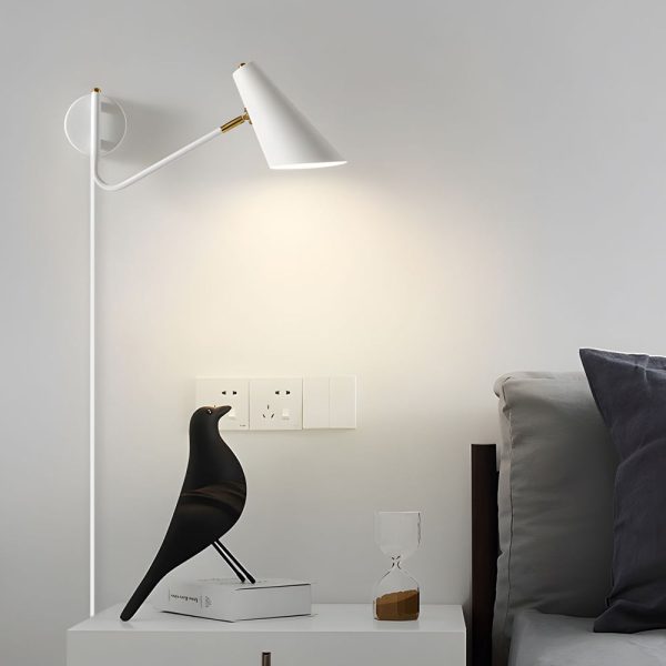 Modern Hoxton Hanging Wall Sconce with Conical Shade - 1-Light - Image 2
